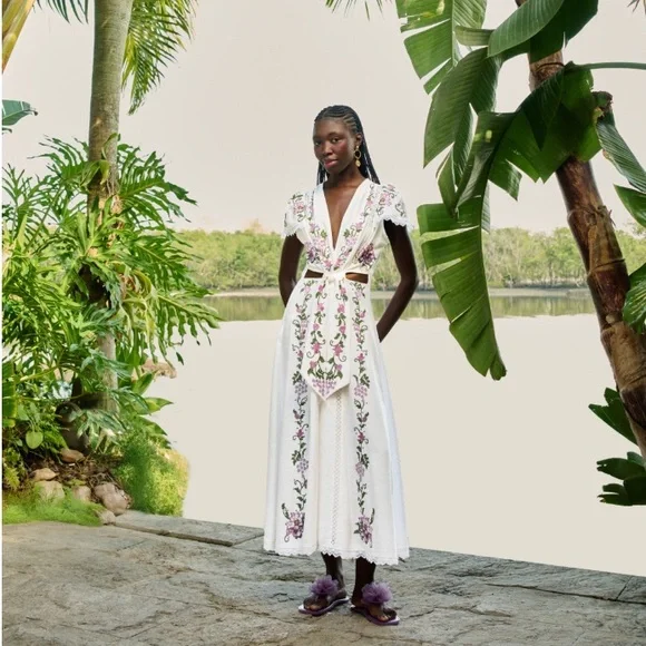 georgette flower maxi dress byTiMo Georgette Maxi Dress In Summer Flowers